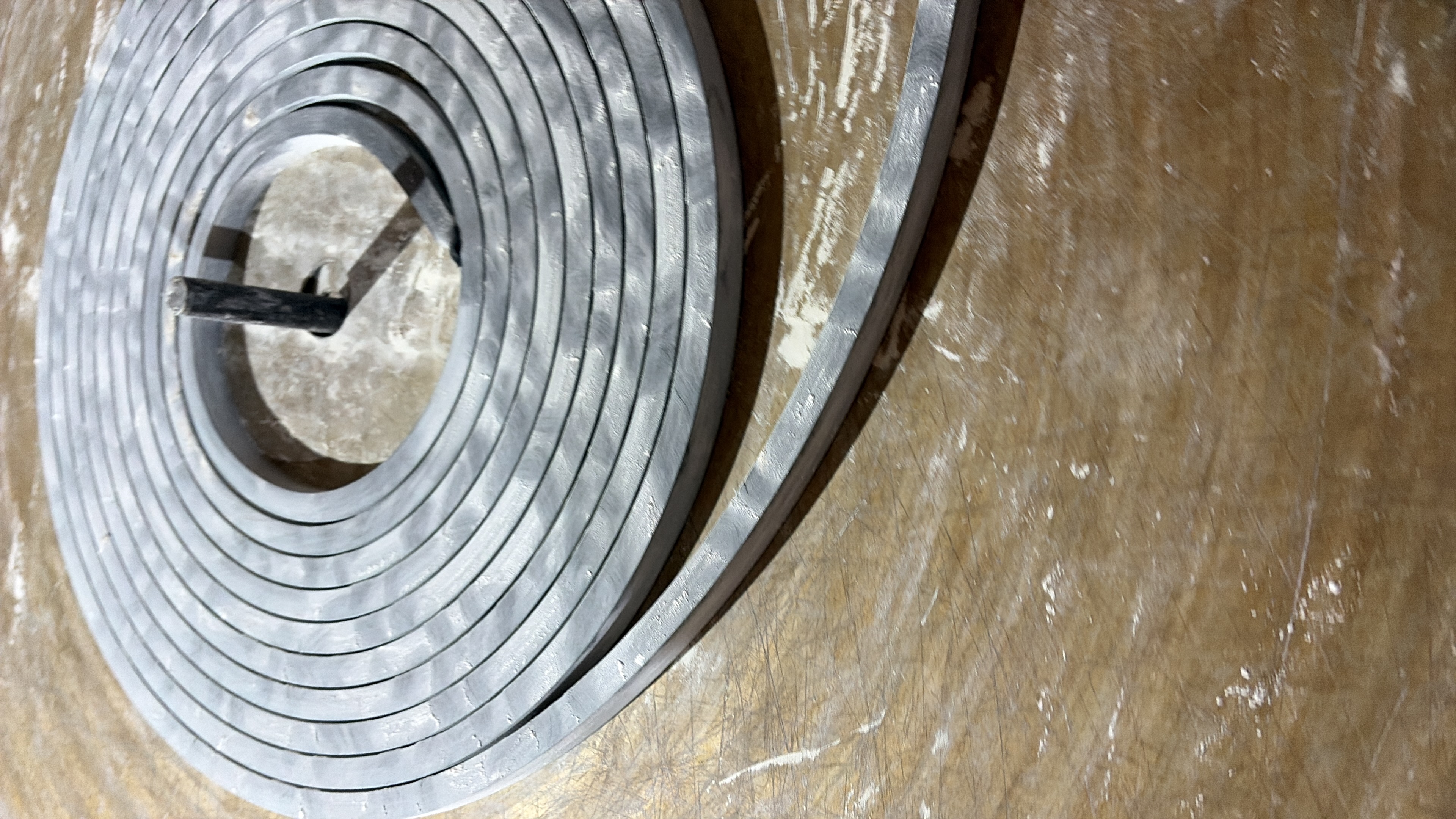 Rubber profile coil at Mohit Rubber Industries factory